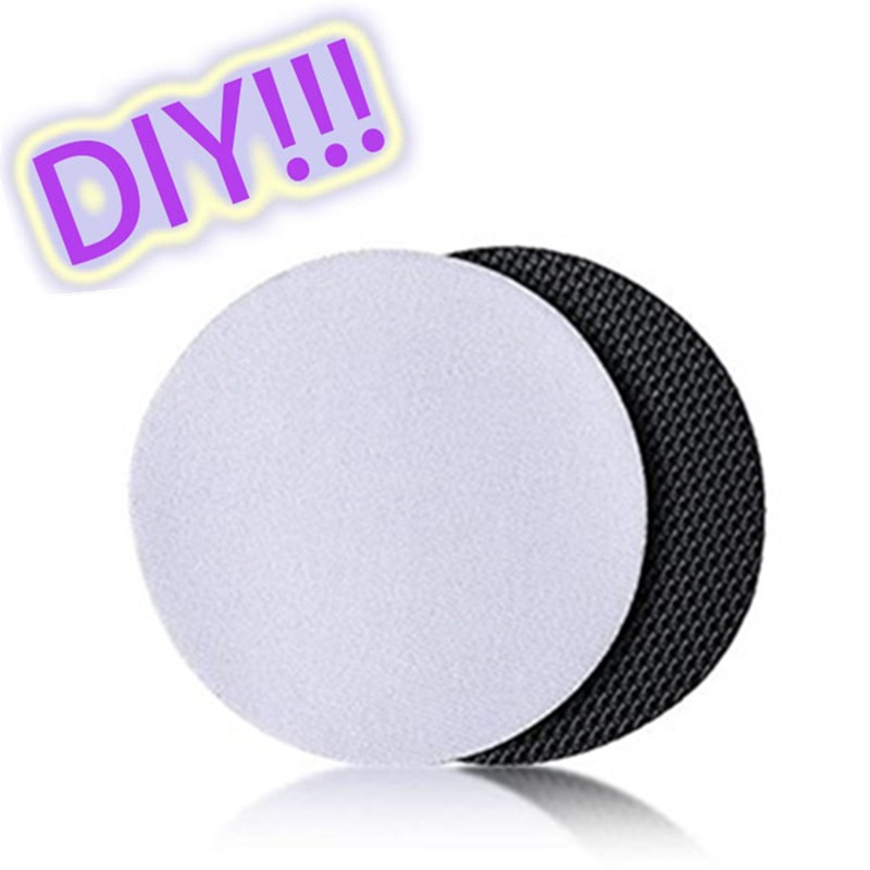 现货潜水料白色汽车杯垫咖啡杯垫隔热垫吧台垫空白杯垫可热转印