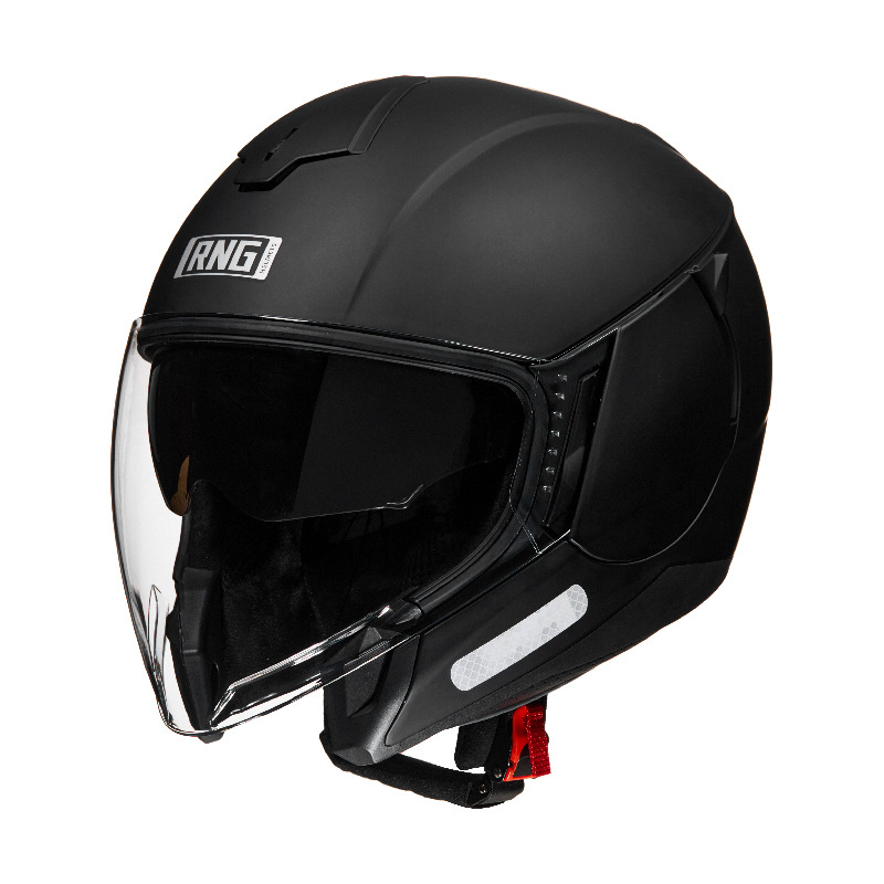 Casco de motocicleta Bluetooth 3/4 Half-Casco Locomotora Hombres y mujeres Casco eléctrico universal Casco de ciclismo Casco de doble lente