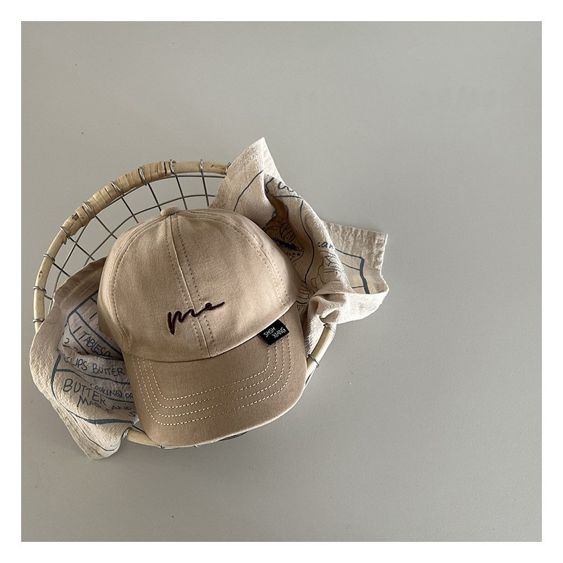 Sombrero para bebés primavera y otoño sombrero de sombra de pato estilo coreano bordado simple onda personalidad infantil vestido casual sombrero de béisbol