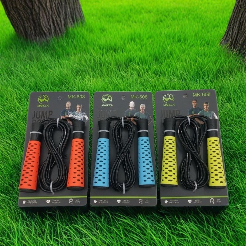 New Grid Handle Student Entrance Examination Rope Skipping Home Exercise Aerobic Exercise Rope Skipping with Weight Fitness Rope Skipping