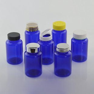 150ml�{ɫ�V��ƿPETƬ���z�ұ���ʳƷ��Ƭ�����~��ƿ37��������ƿ