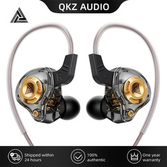 QKZ AK6 SRS インイヤーダイナミックヘッドフォン HiFi 音質重低音ワイヤー制御有線ハンドスポーツヘッドフォン
