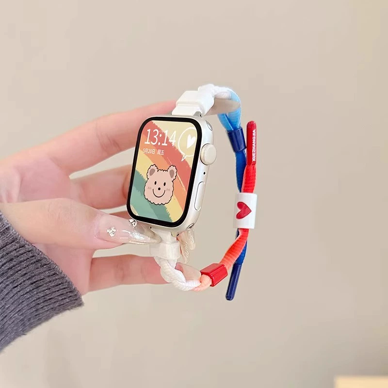 Совместимо с Apple S10 часы iwatch9 ремешок applewatch8 брашенная верёвка S9 девочки S8 ниша S7