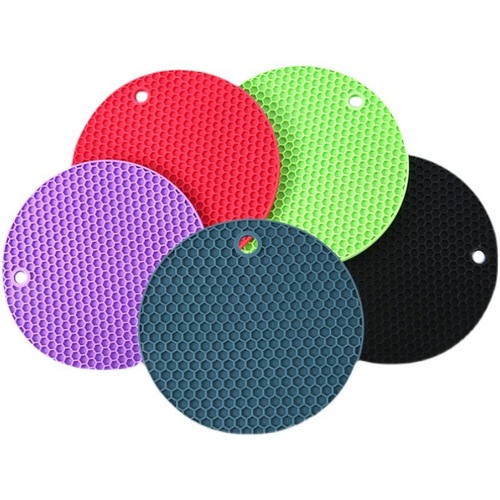 Heat-insulating silicone coaster for home, dining mat, bowl mat, hot pot pad, anti-scalding pot coaster, bowl coaster, dining plate, high-temperature resistant table mat