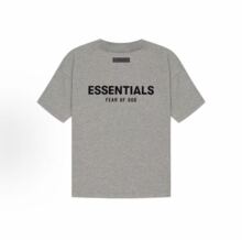 Essentials SS22 Tee Light Oatmeal Logo����Բ����ͷ