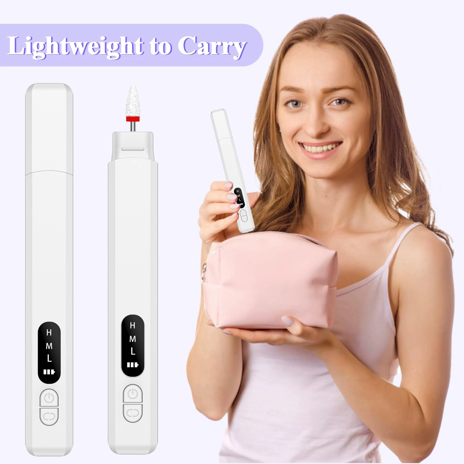 Новый стиль маникюрный шлифовальный станок Электрический маникюр портативный маникюр шлифовальный ручка беспроводной шлифовальный станок маленький шлифовальный ручка