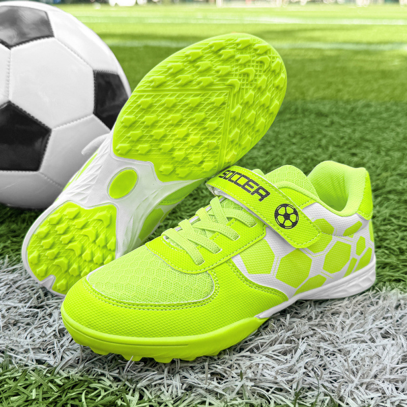 Zapatillas de Fútbol Infantiles con Cierre Adhesivo TF de PU y Malla Transpirables para Tierra image 2