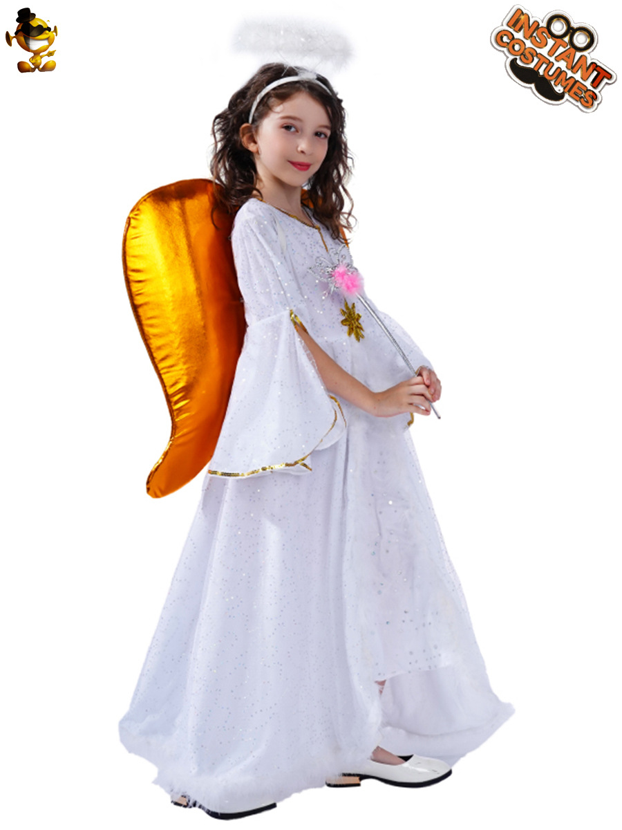 Ángel traje de los niños de rol traje de rendimiento traje de escenario Cosplay disfraz mascarada
