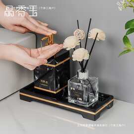 洗手液瓶子轻奢按压式空瓶洗手台酒店卫生间洗发水沐浴露