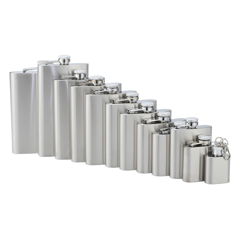 Factory Direct Supply of Outdoor Camping Stainless Steel Flask Portable Russian Liquor Bottle Wholesale Cross-Border Trade