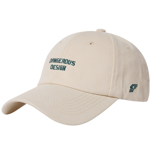 Xiaoyujianghana/Japanese trendy retro workwear embroidered peaked cap for women Hong Kong style unisex casual baseball cap for men
