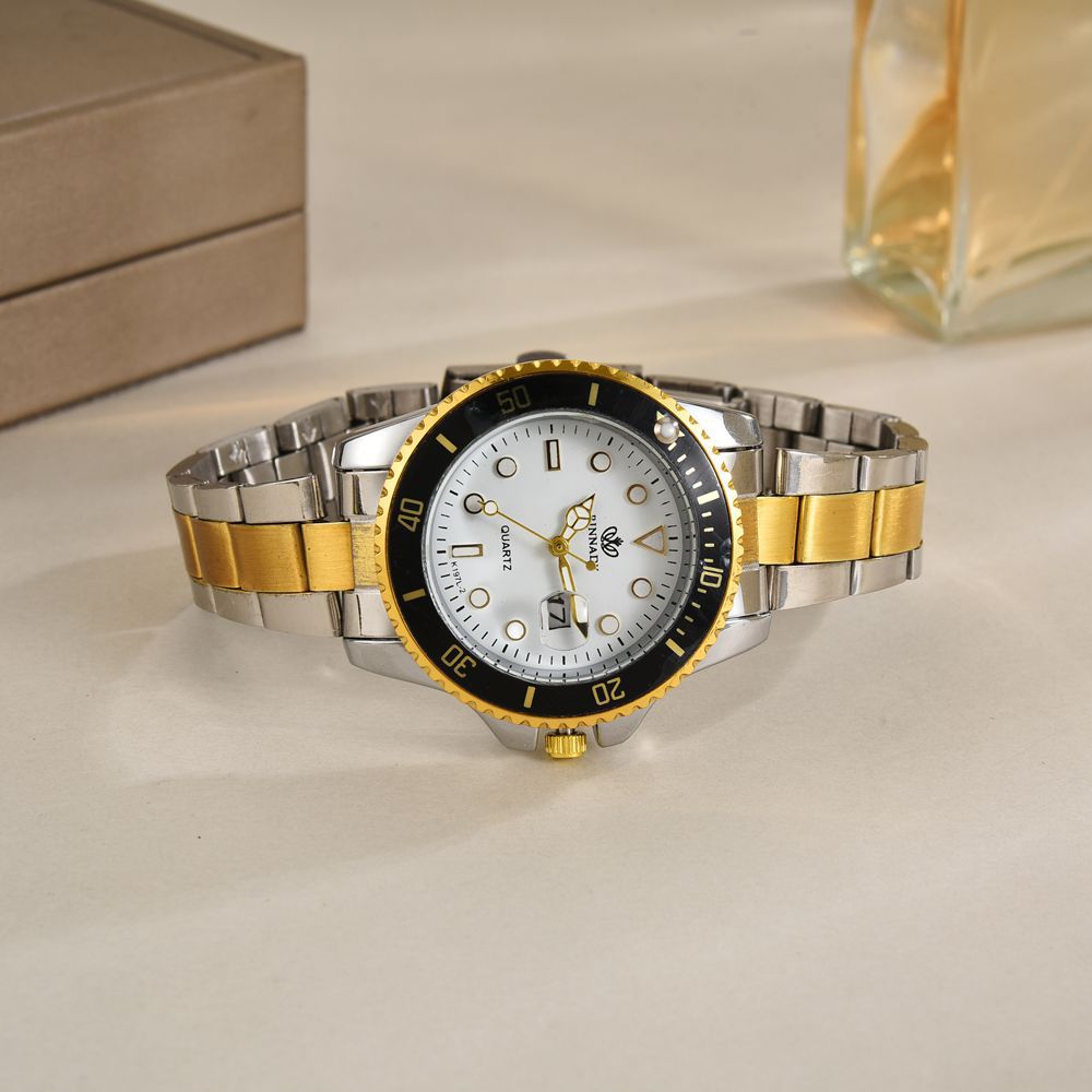 Green Ghost Black Ghost Water Ghost Series Relojes impermeables de moda Pareja Cinturón de acero Reloj automático no mecánico para hombres y mujeres del mismo estilo