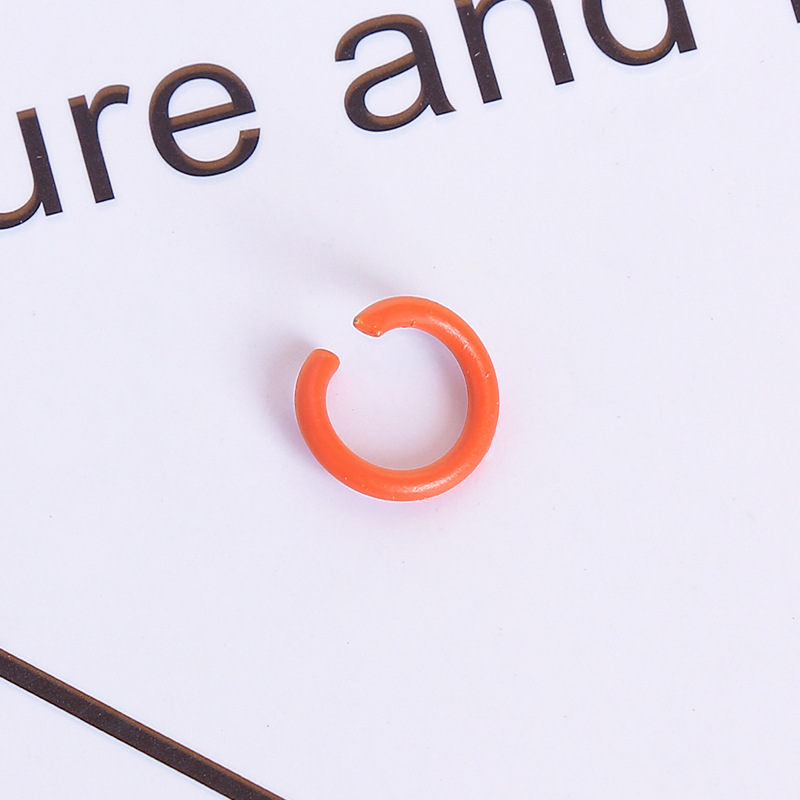 Accesorios de la joyería de bricolaje llavero de metal anillo C color pintura anillo abierto anillo único anillo de conexión material hecho a mano anillo colgante