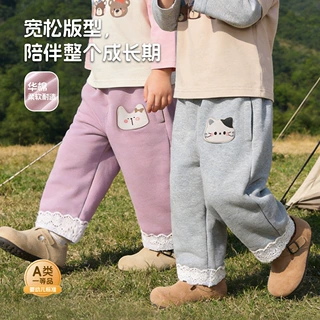宝宝PP裤长裤男童韩版保暖卡通外穿童裤春秋新生儿儿童裤子女童
