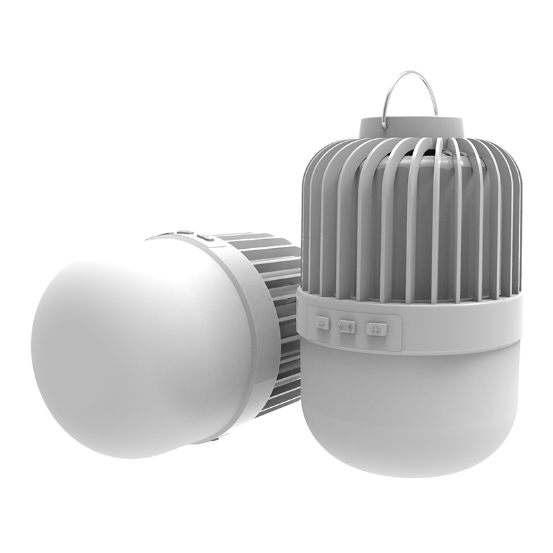 Transfronterizo LED al aire libre camping corte de energía luz de emergencia de carga bombilla Bluetooth bombilla de audio puesto de luz mercado de la noche Luz