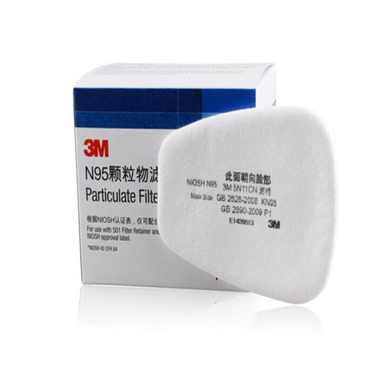 3M滤棉5N11颗粒物过滤棉防毒面罩配件搭配6200防毒面具口罩防护