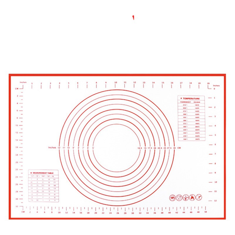 Amazon Thickened Rolling Mat Large Kitchen Silicone Baking Mat Kneading Mat With Scale and Mat Silicone Copping Board