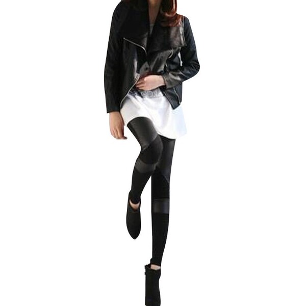 fitted matte leggings