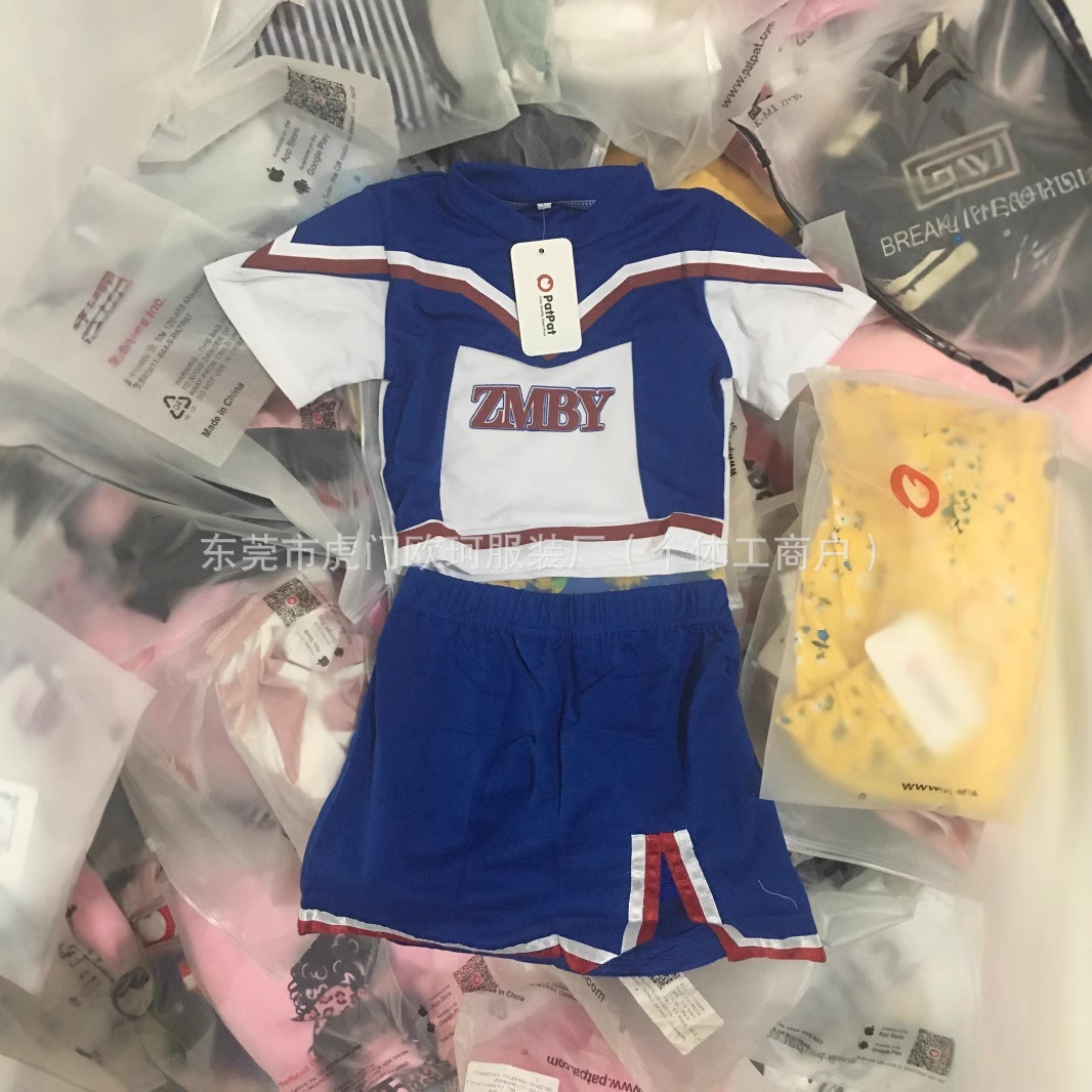 Patpat cross-border e-commerce children's sets, short-sleeved children's clothing sets, mixed styles, direct wholesale of foreign trade goods.