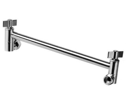 Barra de extensión de ducha de baño transfronterizo Conexión de rociador superior de ducha ajustable soporte de brazo de ducha con varilla de extensión de dientes