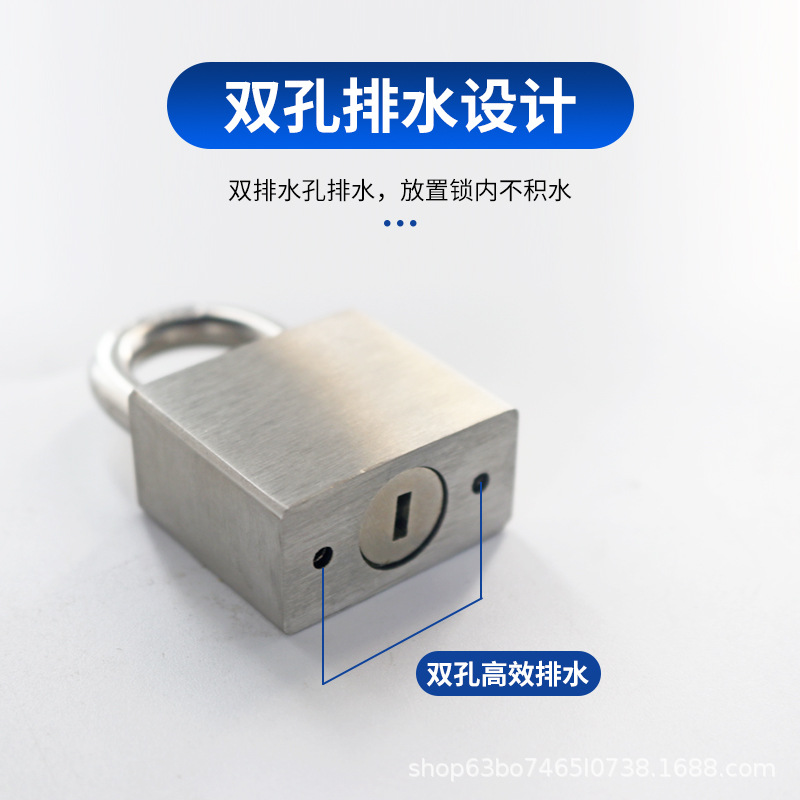 Candado de Alta Seguridad de Acero Inoxidable Antirrobo para Exteriores y Almacén image 3