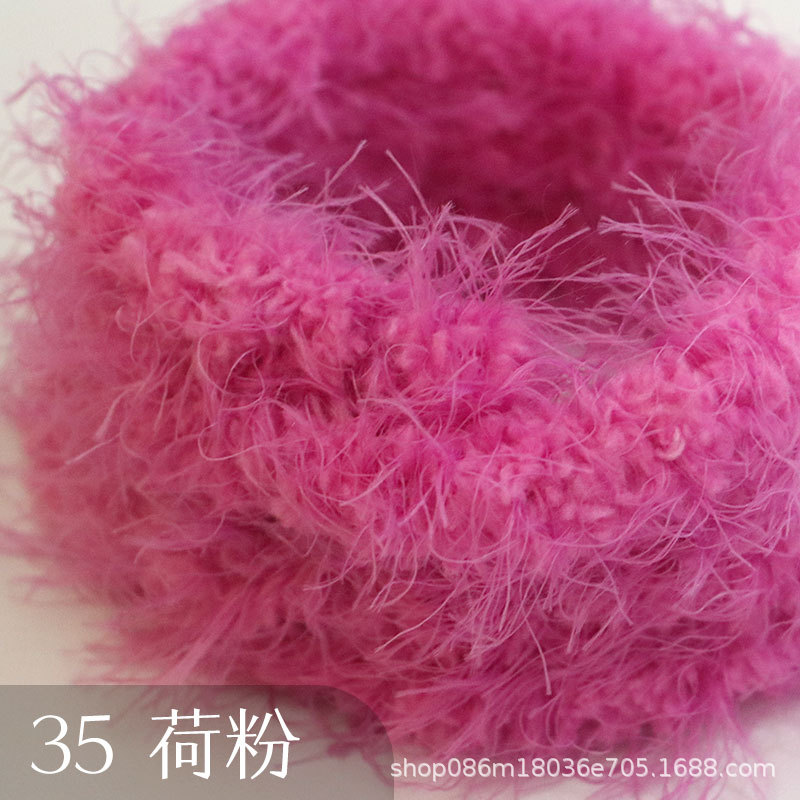 Suministro directo de fábrica 15mm de lana larga felpa trenzado palo súper grueso súper denso hecho a mano DIY pequeño perro de leche Raíz de pelo