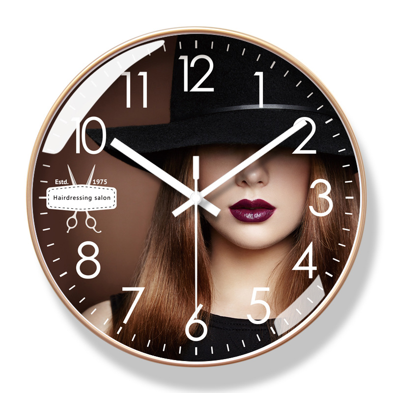 [초저소음 블루 코어 시계] 6243-W 골드 프레임