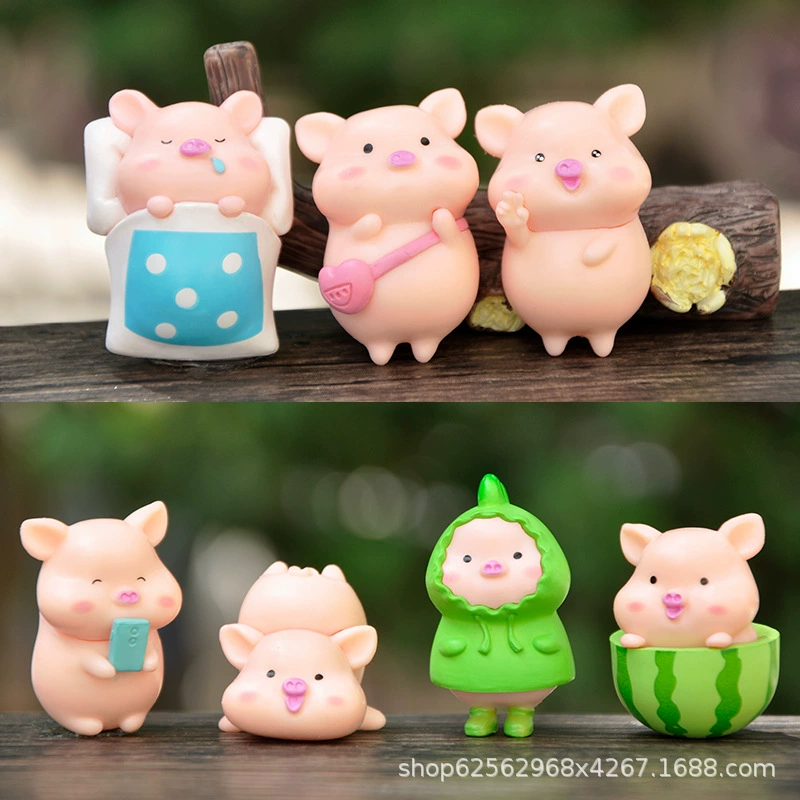 Miniature Table Doll Minifigure, Decorative Micro Landscape Figurines — Birthday Gift Set Options