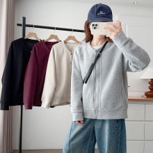 大码胖mm外套女2025年秋季新款200斤显瘦宽松休闲拉链棒球服卫衣