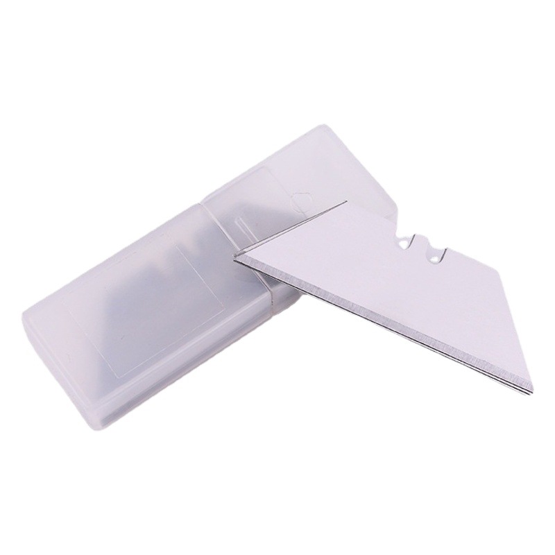 [10 piezas en una caja] Cuchilla en forma de T en stock Cuchilla trapezoidal de acero 60 no estándar de sexo opuesto al por mayor de 0,5mm de espesor