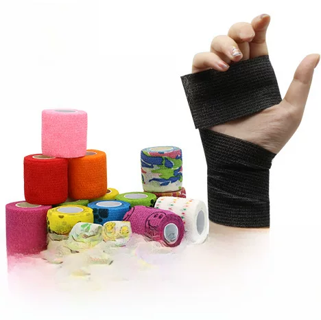 Manufacturer Supplies Non-Woven Protective Elastic Self-Adhesive Bandages for Finger Tattoos, Sports, and Pets, Available for Wholesale