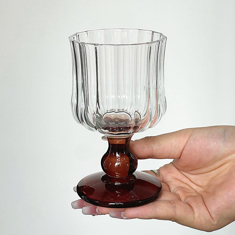 Niche Atmosphere Medieval Wine Glass Glass Tall Glass Champagne Glass Wine Glass ins Drink Cup