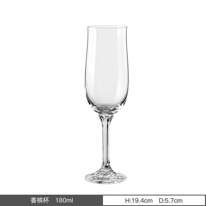 Importación checa sin plomo cristal taza de pie alto fábrica personalizada LOGO restaurante doméstico hotel al por mayor personalizado