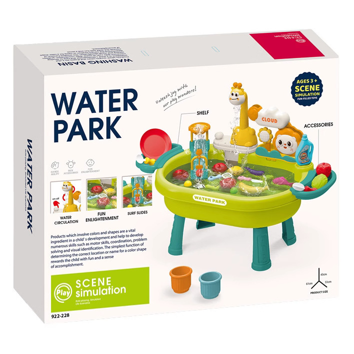 Comercio exterior para niños circulación eléctrica de agua de cocina lavavajillas jugando piscina para la casa lavabo jugando juguetes