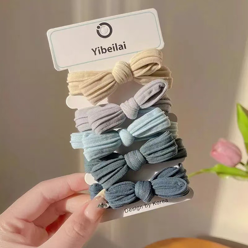 Mascarilla facial de alta elasticidad, lazo para el cabello, cola de caballo alta, cuerda para el cabello sin costuras para niños, no daña el cabello, banda de goma de cuerda para la cabeza para niñas