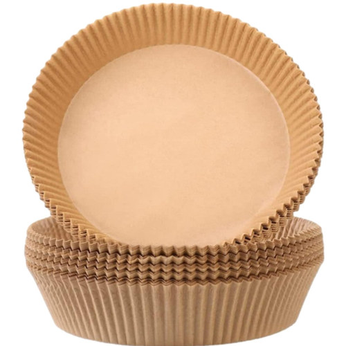 Round cake holder loofah steamer mat wheat straw plate glass fruit plate 16*4.5 air fryer special paper wholesale