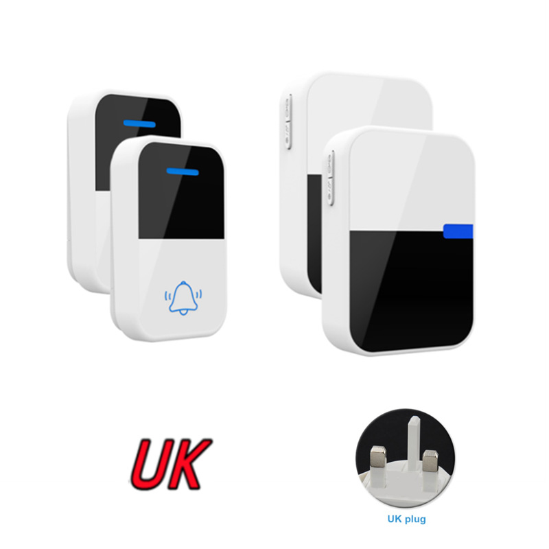 [Battery] remota pared penetrable inalámbrica timbre electrónico de cuatro niveles de alto volumen de llamada recordador CR2032