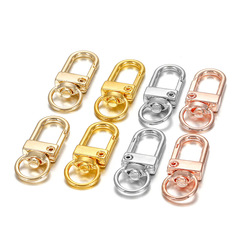 Rotating dog buckle zinc alloy key accessories webbing metal rotating hook buckle diy creative gift handmade pendant