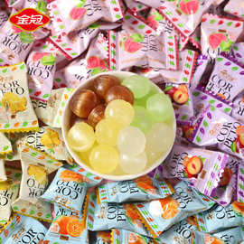 金冠千百味硬糖水果糖果1斤装零食小吃便宜大量结婚喜糖散装批发