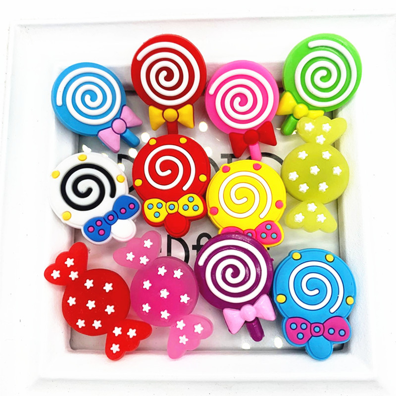 PVC Material Candy Pattern All Seasons Season Candy Shoe Accessories PVC All Seasons Shoe Buckle