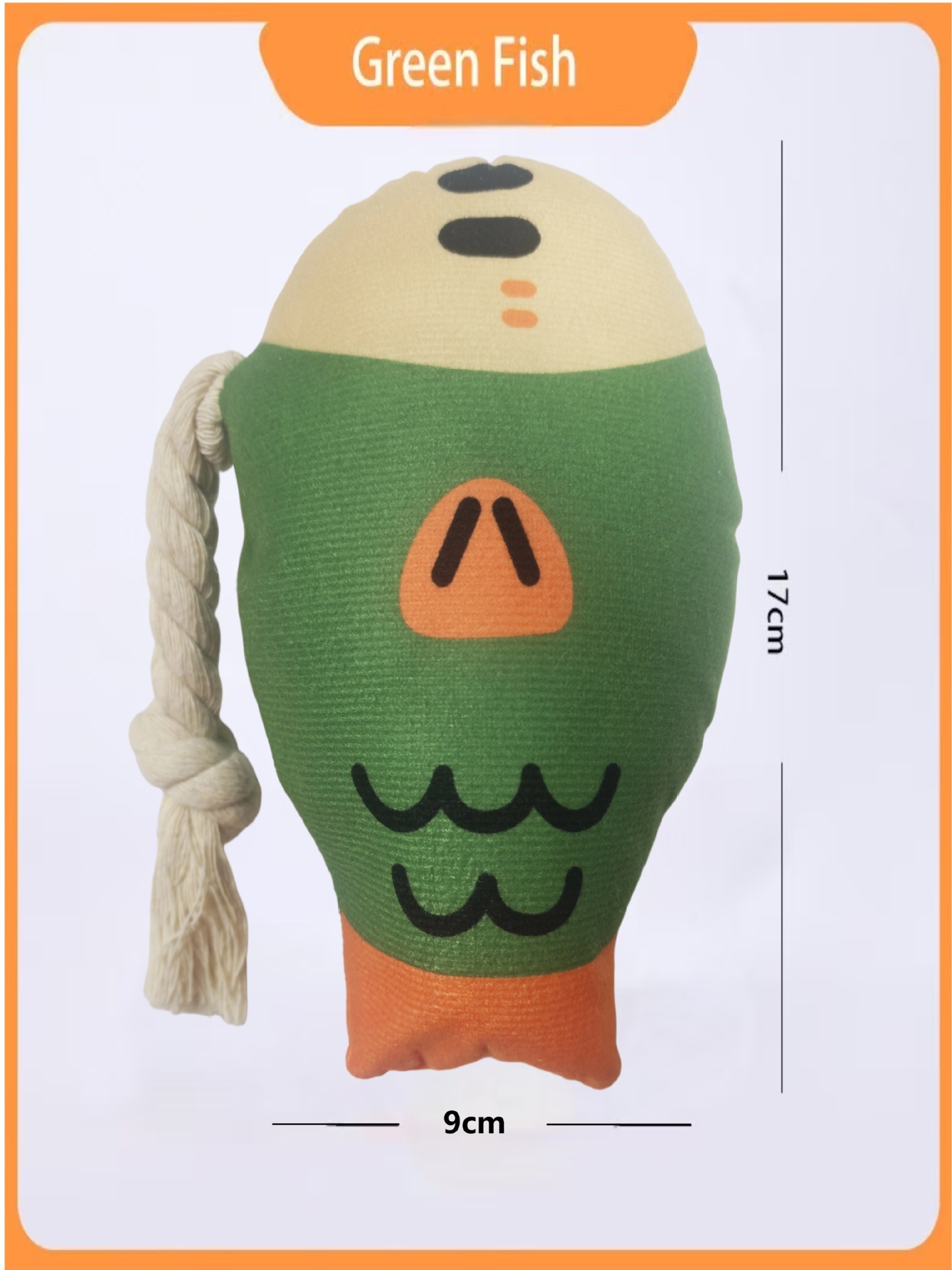 녹색 밧줄 머리 물고기