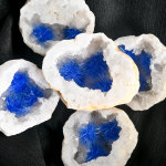 天然水晶批发蓝发晶毛球水晶洞摩洛哥毛球晶洞蓝水晶晶洞桌面摆件