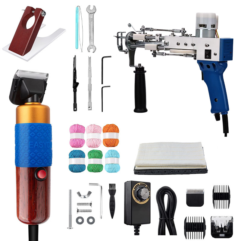 Elektrikli Xalça Toxuma Tapançası və Trimmer Dəsti 2-si 1-də