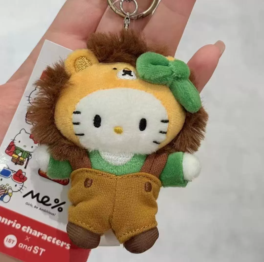 Плюшевый брелок (Sanrio) Hello Kitty, плюшевая кукла-талисман, размеры 10–16 см