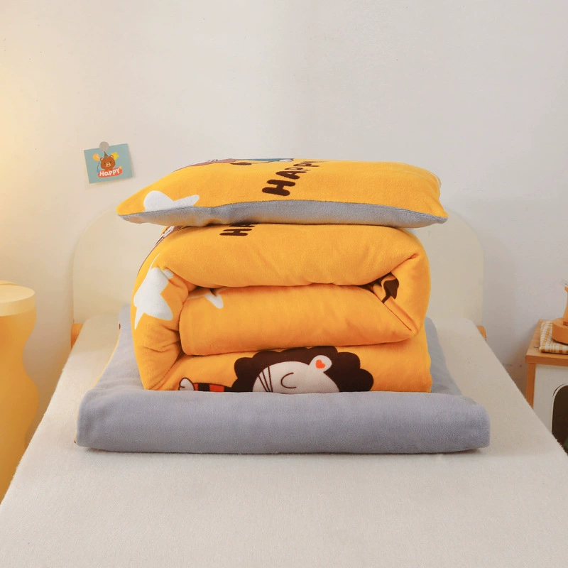 Молочный бархат детский сад стеганое одеяло из трех частей Детская сиеста комплект с ядром из шести частей hcds