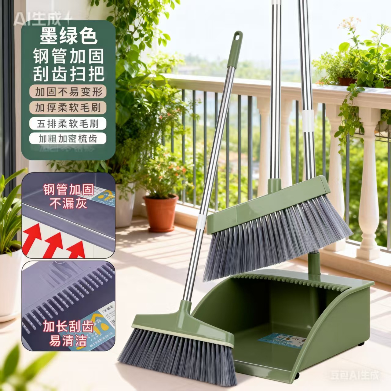 빗자루와 쓰레받기 조합, 빗자루, 매직 와이퍼, 실리콘 바닥 긁기, 욕실, 주방, 가정용 게으른 인공물