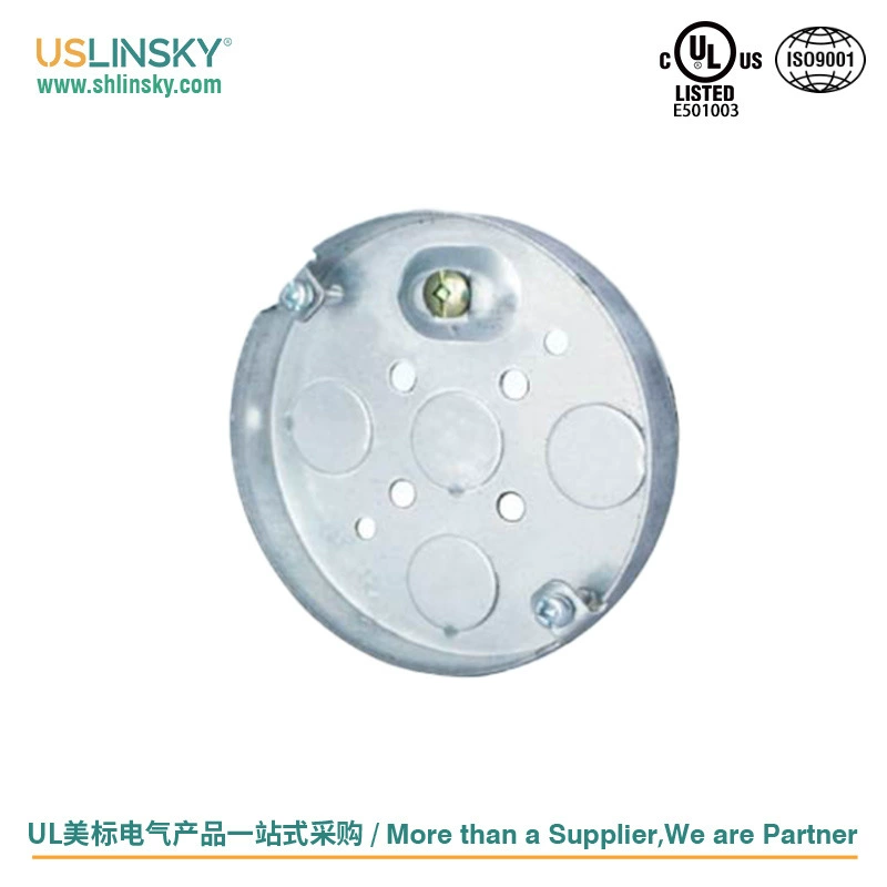 Электрическая распределительная коробка USLINSKY, канадско-американский стандарт, металлическая, сертифицированная UL, бытовая, оцинкованная, 56111