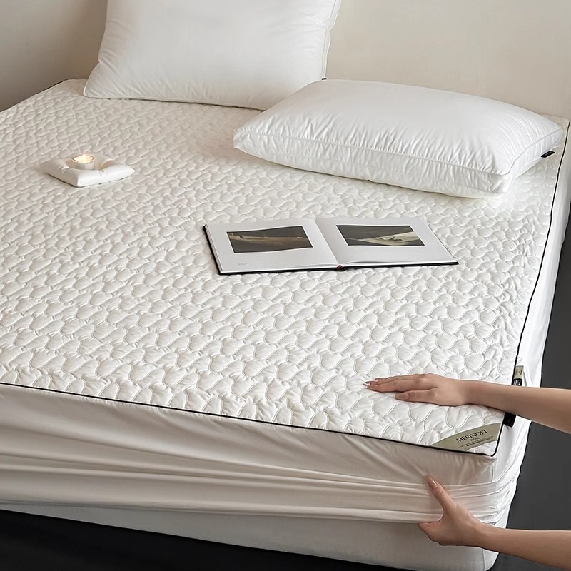 Class A Australian wool three-proof mattress antibacterial mildew-proof bed pad protective cover cotton non-slip quilted bed cover