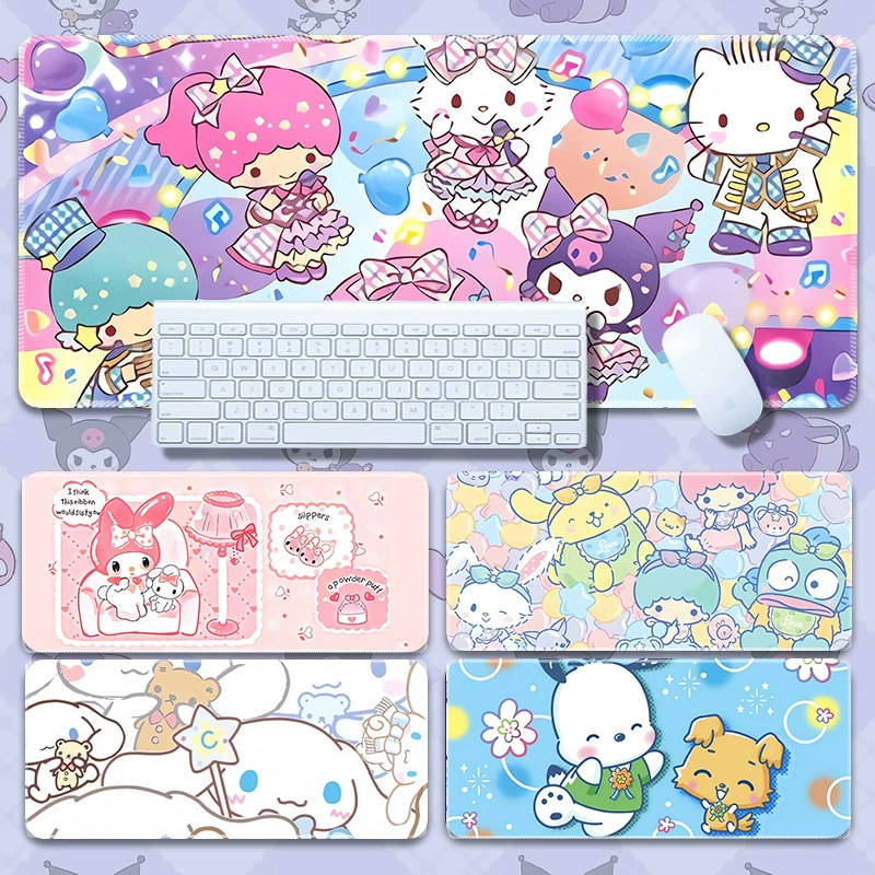 Санрио, мышь, нескользящая клавиатура, коврик на стол для обучения, компьютер ноутбук в виде мультфильма