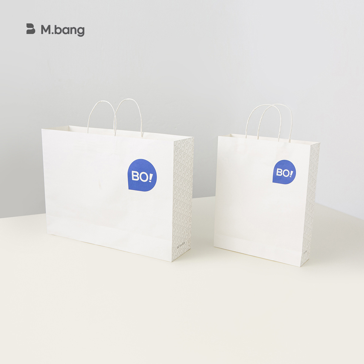 Bangxuan 2025 nueva bolsa de compras bolsa de mano ecológica bolsa de papel kraft bolsa de embalaje de marca simple